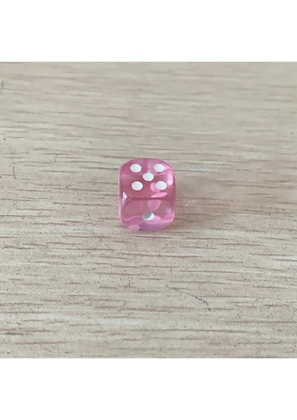 Pembe Tarzı Ded Taşınabilir Masa Oyunları Zar 14 mm Akrilik Yuvarlak Köşe Masa Oyunu Zar Parti Kumar Oyunu Küpleri Dijital Zarlar (Yurt Dışından)