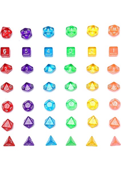 Turuncu Tarzı Yeni ve Yaratıcı Oyun Zar D&d Renkli Çok Renkli Zar Karışık Sıcak Satış (Yurt Dışından) modelleri