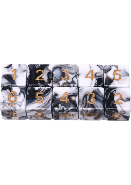 Sb Tarzı Sıcak ve Çokyüzlü 6 Taraflı Zar Masaüstü Komik Oyunlar Açık Parti Bar Araçları Zar Yuvarlak Köşe D6 Taraflı Zar Seti (Yurt Dışından)