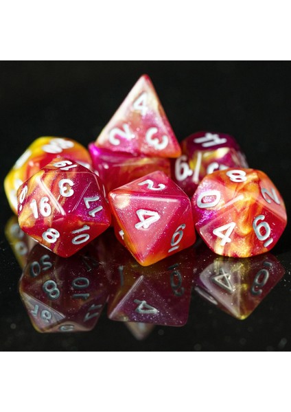 Mavi Beyaz Tarzı Poludie Et Dnd Zar Seti D4 D6 D8 D10 D% D12 D20 Pathfinder Rol Oynama Için Çokyüzlü Zar Masa Oyunu Dnd Trpg Mtg Zar (Yurt Dışından)