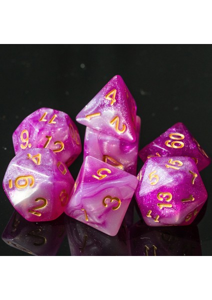 Mavi Beyaz Tarzı Poludie Et Dnd Zar Seti D4 D6 D8 D10 D% D12 D20 Pathfinder Rol Oynama Için Çokyüzlü Zar Masa Oyunu Dnd Trpg Mtg Zar (Yurt Dışından)