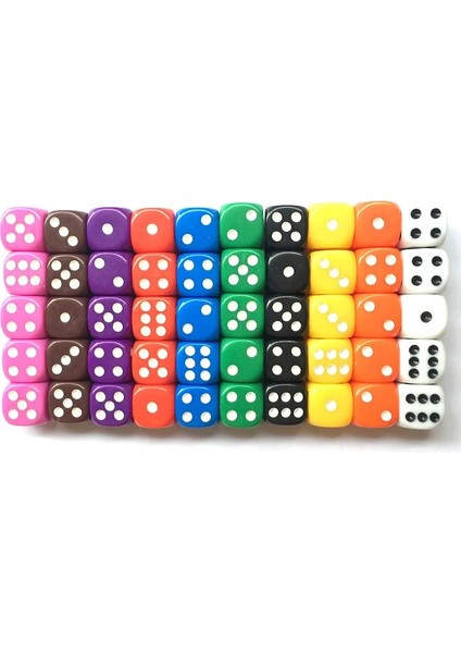 Sarı Stil Lot Zar Seti 10 Renk Clubpartyaile Oyunları Için Yüksek Li Katı Akrilik Zar (Yurt Dışından) fiyatları