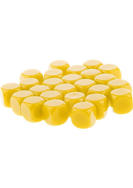 Sarı Stil Boş Kare Dıy 6 Taraflı Zar D6 D&d Trpg Rpg Rol Yapma Parti Oyunları Zar Küp Sayma (Yurt Dışından) indirimleri