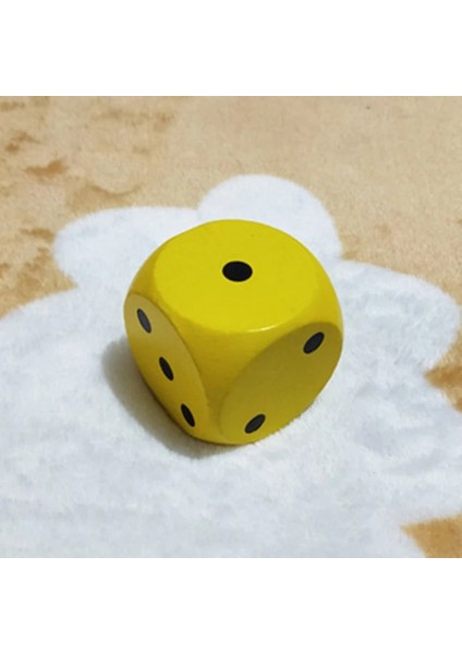 SZ-0003-2 Stilleri Ack 5 cm Büyük Ahşap Yuvarlak Oyun Zar Çocuk Aydınlanma Bilişsel Sahne Elek Eğitim Masif Ahşap Zar Oyuncaklar (Yurt Dışından)