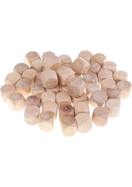 50 Lot Ahşap Zar D Boş Bitmemiş El Sanatları Blokları Küpler Sanat Projesi (Yurt Dışından) fırsatları