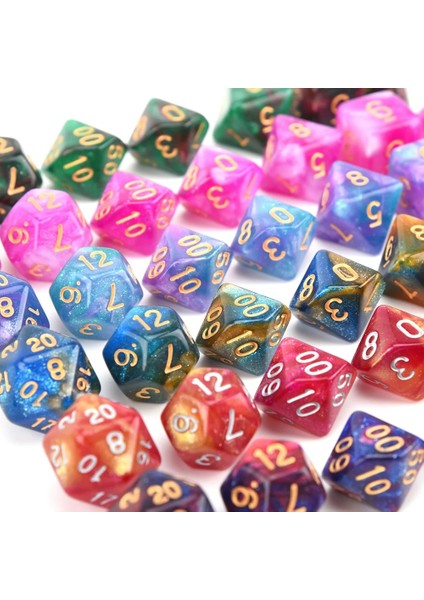 Kırmızı Çanta Stili Nebula Zar Seti Dnd Masaüstü Rpg Oyunları Için Çokyüzlü D4 D6 D8 D% D10 D12 D20 Dragon Eye Çanta ve Ipli Çanta (Yurt Dışından)