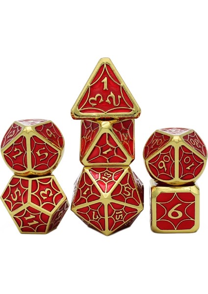 NO.249 Tarzı 2020 Yeni Dnd Metal Zar Rpg Mtg Zar Masa Üstü Rpg'ler Için Zar Kılıfı Dahil Oyun D4 D6 D8 D10 D% D12 D20 Set Çokyüzlü Zar (Yurt Dışından) modelleri