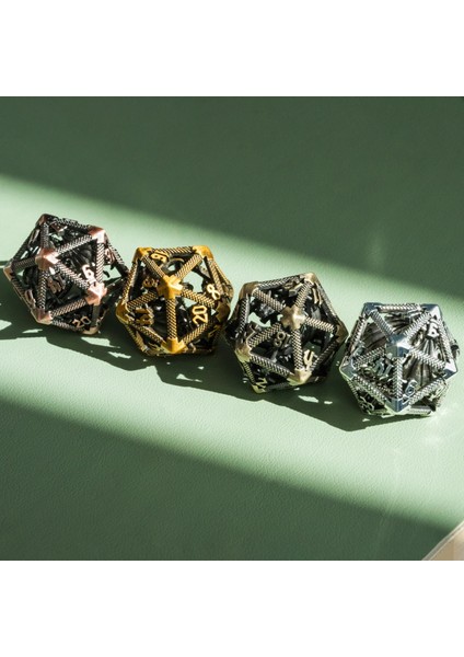 Antik Bronz Tarzı Cusdie D20 Içi Boş Metal Uçan Ejderha D&d Zar, Ded Dnd Zar, Çokyüzlü Zar, Rol Yapma Oyunu Için Mtg Pathfinder (Yurt Dışından)