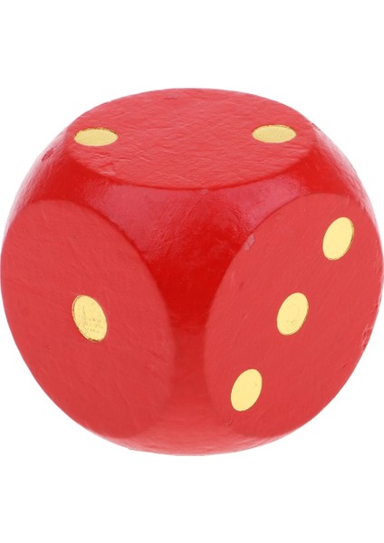 Kırmızı Stil Yuvarlak Köşeli Ekstra Büyük Ahşap Zar D6 Altı Taraflı Zar Masa Oyunları Için 5cm Mtg Rpg Oyun ve Parti Oynayan Okul Çocukları (Yurt Dışından)