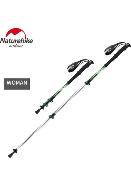 120CM Yeşil Stil Naturehike Alüminyum Yürüyüş Trekking Direkleri Kamp Nordic Baston Teleskop Bastonları Trekking Carbono Eva Köpük Kolu (Yurt Dışından)