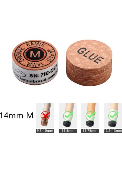 Sarı 14MM M Stili Yeni Orijinal Kamuı Havuz Istaka Ucu Snooker Istaka Ucu Bilardo Cue Ucu Snooker Profesyonel Ucu Bilardo Aksesuarları Japonya'da Yapılan (Yurt Dışından)