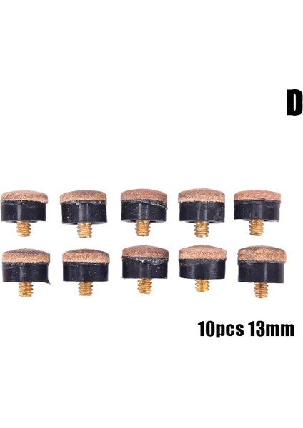 10 Adet 13MM Tarzı Bilardo Bilardo Bilardo Istakası ve Bilardo Isteka Yedek Parçaları Için mm Vidalı Isteka Ipuçları Snooker Aksesuarları Için Set Sopa (Yurt Dışından)
