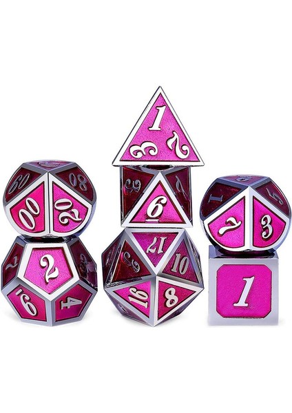 S0004-4 Stili Et Metal Zar D4 D6 D8 D10 D% D12 D20 Dnd Rpg Mtg Masa Masa Oyunları Için (Yurt Dışından) indirimleri