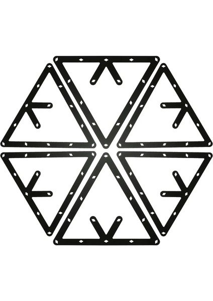 6 Adet Tarzı Magic Ball Rack Bilardo Rack Sheet Cue Ball Rack Üçgen Cue Ball Aksesuar Ball Combo Pack (Yurt Dışından)