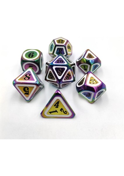 M0010-A Stili 7 Adet Metal Zar Seti Dnd Oyunu Çokyüzlü Katı Metal D & D Zar Seti Rol Yapma Oyunu Için Saklama Çantası Rpg Mtg Dnd Matematik Öğretim (Yurt Dışından) fırsatları