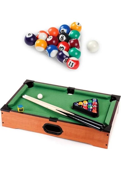 mm Reçine Mini Bilardo Topu Çocuk Oyuncak Küçük Havuz Isteka Topları Tam Set 425E (Yurt Dışından)