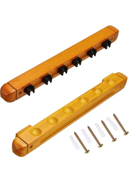 Y Tarzı Duvara Monte Parke Bilardo Cue Rack Havuz Cue Rack 6 Klips (Yurt Dışından)