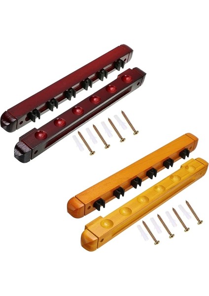 Y Tarzı Duvara Monte Parke Bilardo Cue Rack Havuz Cue Rack 6 Klips (Yurt Dışından) fırsatları