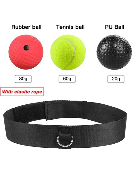 3 Adet Karışık Top Seti C Stili Boks Refleks Hız Yumruk Topu Sanda Boxer Yükseltme Reaksiyon Kuvveti El Göz Eğitim Seti Stres Spor Salonu Boks Muay Thai Egzersiz (Yurt Dışından)