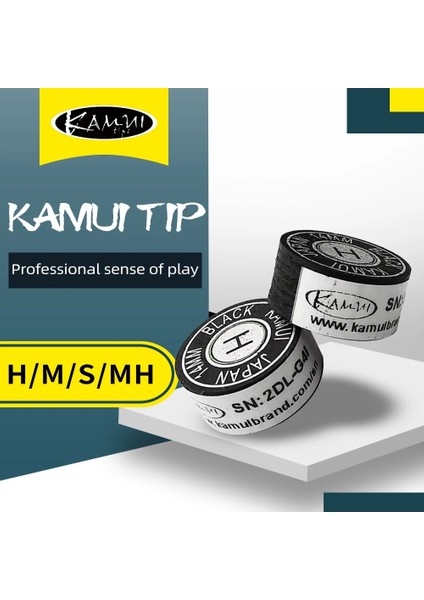 H-14MM-SARI Stil Japon Orijinal Ithalat Kamuı Cue Ipuçları Bilardo Bilardo Cue Kamuı Ucu Mh Snooker Ucu Kahverengi Mh Bilardo Aksesuarı (Yurt Dışından) fiyatları