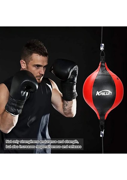 Siyah Sarı Stil Pu Deri Boks Topu Armut Boks Torbası Refleks Hız Topları Muay Thai Fitness Eğitimi Çift Uçlu Boks Hız Topu Yetişkinler Çocuklar (Yurt Dışından) modelleri