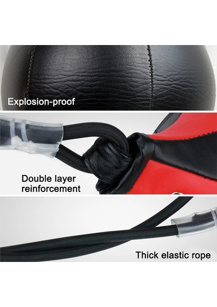 Siyah Sarı Stil Pu Deri Boks Topu Armut Boks Torbası Refleks Hız Topları Muay Thai Fitness Eğitimi Çift Uçlu Boks Hız Topu Yetişkinler Çocuklar (Yurt Dışından) indirimleri