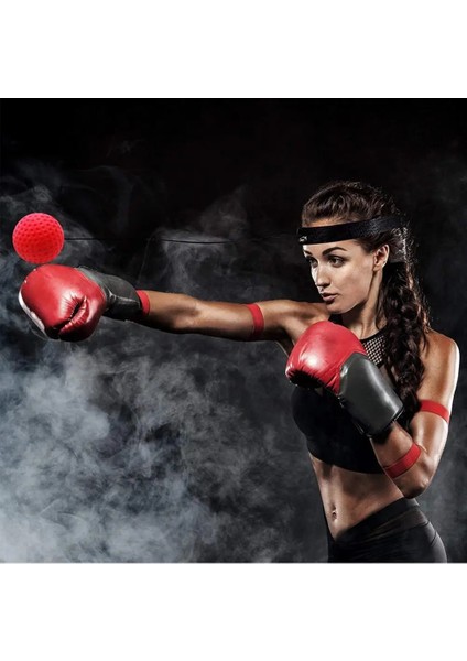 Siyah Stil Punch Için Boks Refleks Hız Topu Mma Sanda Boksör Yükseltme Tepki Kuvveti El Göz Eğitimi ve Muay Thai Egzersizi Teşekkürler (Yurt Dışından)