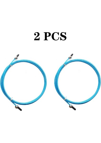 Mavi Halat 2 Adet Tarzı Rulman Atlama Ipi Egzersiz Fitness Egzersiz Işık Ip Atlama Ipleri Metal Hız Crossfit Spor Salonu Mma Eğitimi Çocuk Ekipmanları (Yurt Dışından)