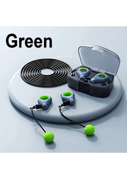 Yeşil Stil Fitness Salonu Atlama Ipi Ayarlanabilir Tel Ip Atlama Ipi Rulmanlar Kaymaz Halka Saplı Atlama Ipi Egzersiz Eğitimi Egzersiz (Yurt Dışından)