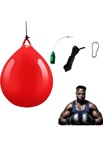Kırmızı Stil Pu Deri Boks Boks Torbası Speedball Tavan Topu Spor Hız Boks Torbaları Yumruk Egzersiz Fitness Eğitim Topları Ekipmanları (Yurt Dışından) indirimleri