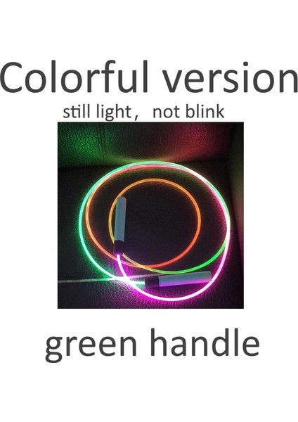 Pvc 5.8mmx3.2m 143G Stili Renkli Serin Gece Ipleri Optik Kablo Aydınlık Gece LED Işık Yetişkin Çocuk Çocuklar Atlama Ipi Ayarlanabilir (Yurt Dışından) modelleri