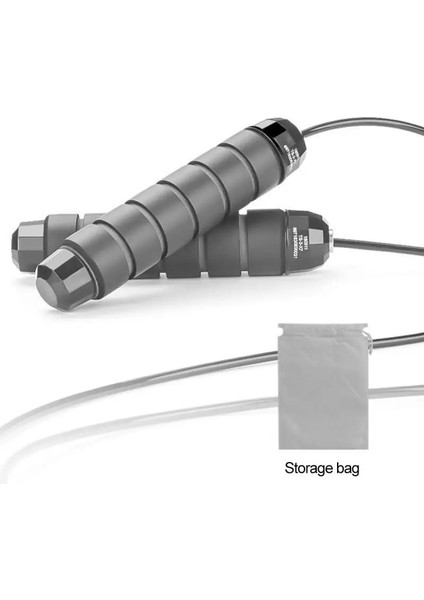 Tüm Siyah Stil Atlama Ipi Dolaşmayan Hızlı Hızlı Atlama Ipi Kablosu Bilyalı Rulmanlar ile Çelik Ip Atlama Ipi Gym Fitness Ev Egzersizi (Yurt Dışından)