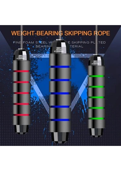 Tüm Siyah Stil Atlama Ipi Dolaşmayan Hızlı Hızlı Atlama Ipi Kablosu Bilyalı Rulmanlar ile Çelik Ip Atlama Ipi Gym Fitness Ev Egzersizi (Yurt Dışından) modelleri