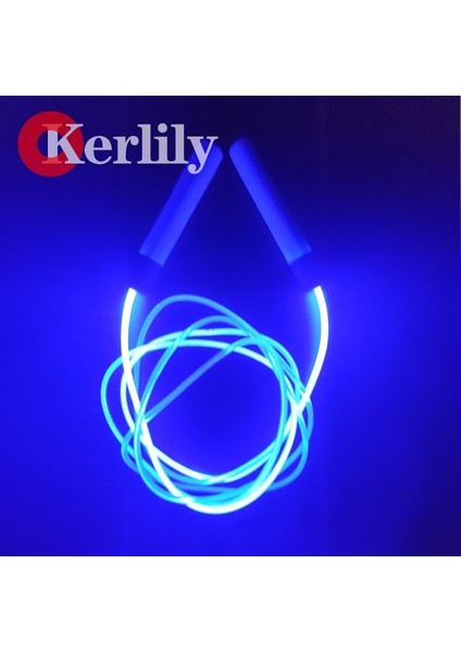 Mavi Stil Aydınlık Atlama Ipleri Gece Parlayan Atlama Spor Çocuklar Atlama Ipi Pvc Ayarlanabilir Ev Okul Çocukları Egzersiz Ipi Kerlily (Yurt Dışından)