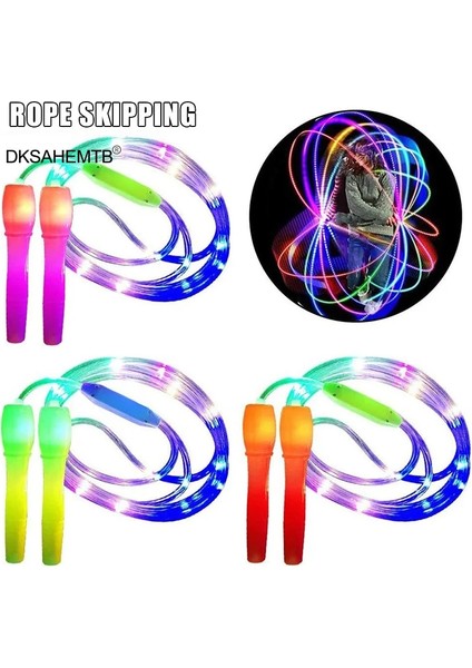 Rastgele Renk Stili LED Işıklı Atlama Ipleri Çocuklar Için Ip Atlama Kablosu Gece Egzersiz Fitness Eğitimi Spor Mj (Yurt Dışından)