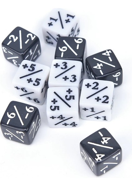 10 Adet Zar Sayacı 5 Pozitif +1+1 & 5 Negatif Magic Için Toplama Masa Oyunu Komik Dic (Yurt Dışından) fırsatları