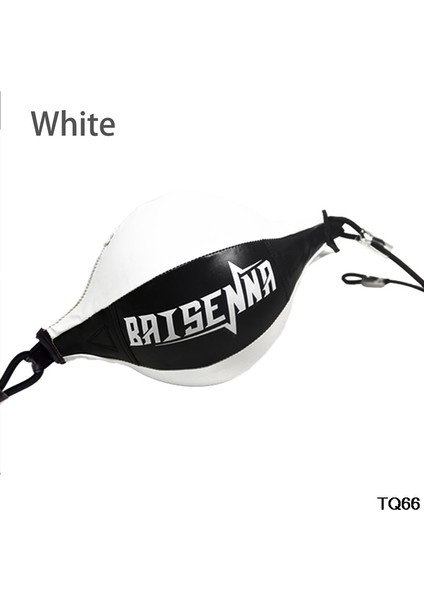 Beyaz Stil Boks Topu Armut Boks Torbası Şişme Refleks Hız Topları Fitness Eğitimi Çift Uçlu Boks Hız Topu (Yurt Dışından)