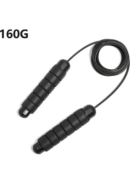 Siyah 160G Tarzı 3m Rulman Atlama Ipi Dolaşmayan Atlama Ipi Hızı Crossfit Cuerda Para Saltar Ekipmanları Atlama Ayarlanabilir Atlama Ipi (Yurt Dışından)