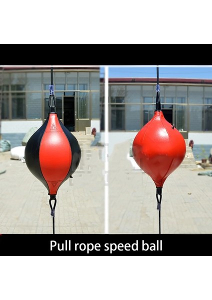 Siyah Stil Boks Topu Pu Armut Boks Torbası Refleks Hız Topları Muay Thai Punch Boxe Mma Fitness Spor Ekipmanları Eğitim Yetişkinler Şişme (Yurt Dışından)