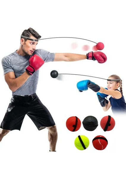 Üç Top Seti Stili Boks Refleks Hız Yumruk Topu Mma Sanda Boksör Yükseltme Reaksiyon Kuvveti El Göz Eğitim Seti Stres Spor Salonu Boks Muay Thai Egzersiz (Yurt Dışından)
