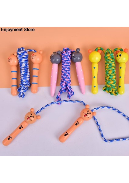 Bir Stil Julyhot Çocuklar Atlama Ipleri Ahşap Saplı Spor Vücut Geliştirme Fitness Güzel Karikatür Ip Atlama Ipleri Ahşap Saplı (Yurt Dışından)