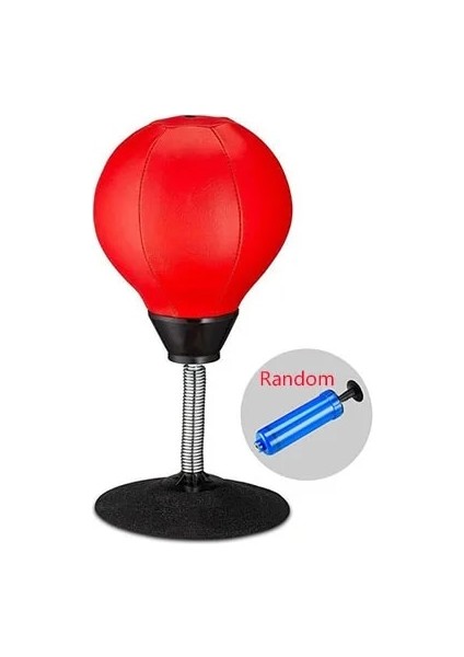 Kırmızı Stil Şişme Hız Refleks Eğitim Yumruk Topu Pu Masaüstü Boks Topu Stres Giderici Boks Torbası Muay Tai Tai Egzersiz Ekipmanları (Yurt Dışından)