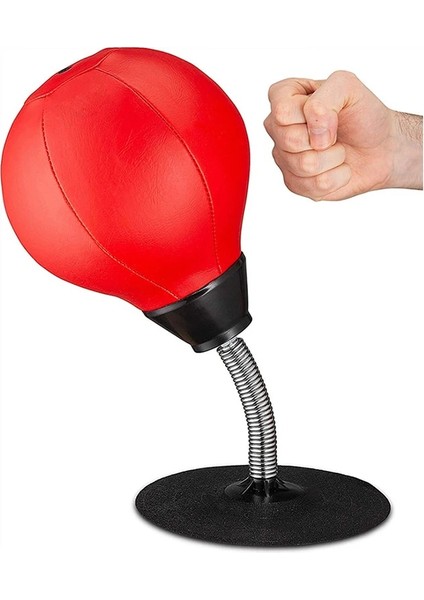 Kırmızı Stil Şişme Hız Refleks Eğitim Yumruk Topu Pu Masaüstü Boks Topu Stres Giderici Boks Torbası Muay Tai Tai Egzersiz Ekipmanları (Yurt Dışından) fırsatları
