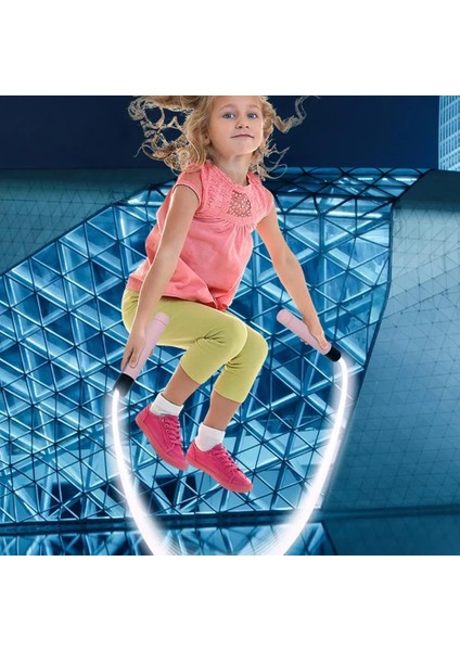 Yeşil Stil 2.8 M Ayarlanabilir Gece Parlayan Ip Atlama Ipi Aydınlık Atlama Ipleri Egzersiz LED Işık Up Açık Fitness Eğitimi Spor Malzemeleri (Yurt Dışından) indirimleri