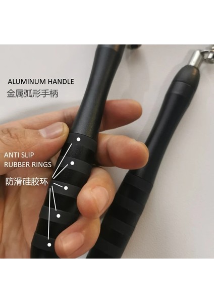 Ip Mavi 6mm 2,9m Stil 3 Set Halat Hızlı Anahtarı Tıklayın Çapraz Ip Durumda Ağır Pu Çelik Kordon Spor Crossfit Atlama Atlama Ipi (Yurt Dışından) fırsatları