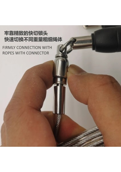 Ip Mavi 6mm 2,9m Stil 3 Set Halat Hızlı Anahtarı Tıklayın Çapraz Ip Durumda Ağır Pu Çelik Kordon Spor Crossfit Atlama Atlama Ipi (Yurt Dışından) indirimleri