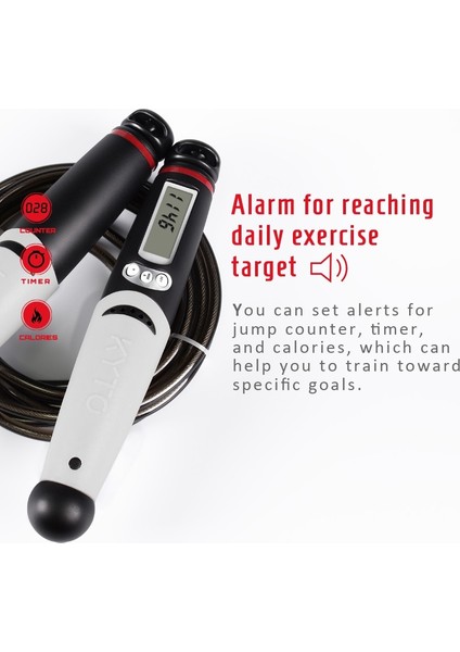 1 Ip Stili ile 2106B Kyto Atlama Ipi Dijital Sayaç Kapalı Açık Hava Fitness Eğitimi Boks Ayarlanabilir Kalori Atlama Ipi Kadınlar Için Egzersiz, Erkekler (Yurt Dışından) fiyatları