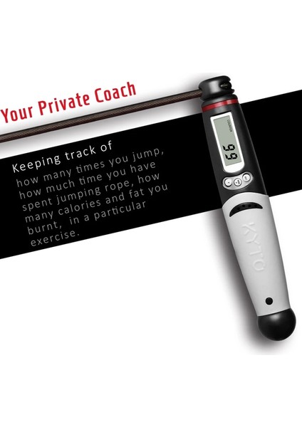 1 Ip Stili ile 2106B Kyto Atlama Ipi Dijital Sayaç Kapalı Açık Hava Fitness Eğitimi Boks Ayarlanabilir Kalori Atlama Ipi Kadınlar Için Egzersiz, Erkekler (Yurt Dışından) indirimleri