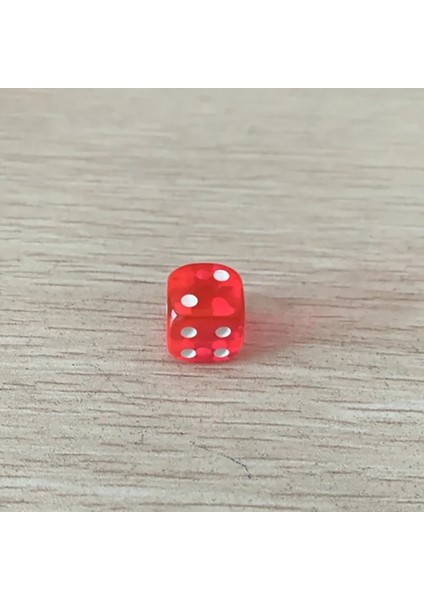 Kırmızı Stil Ded Taşınabilir Masa Oyunları Zar 14 mm Akrilik Yuvarlak Köşe Masa Oyunu Zar Parti Kumar Oyunu Küpleri Dijital Zarlar (Yurt Dışından)