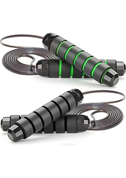 Sarı Stil 2 Paket Hızlı Hız Atlama Ipi Rulman Ayarlanabilir Ip Atlama Ipi Crossfit Egzersiz Fitness Egzersiz Kaymaz Kolu (Yurt Dışından)